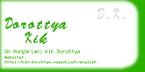 dorottya kik business card